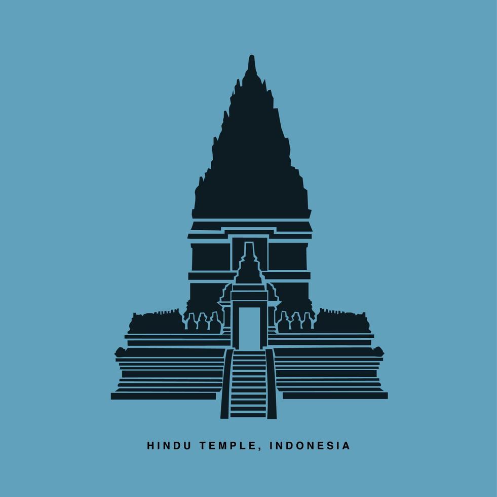 Hindoe tempel, Indonesië vector icoon. een mooi Hindoe tempel icoon.