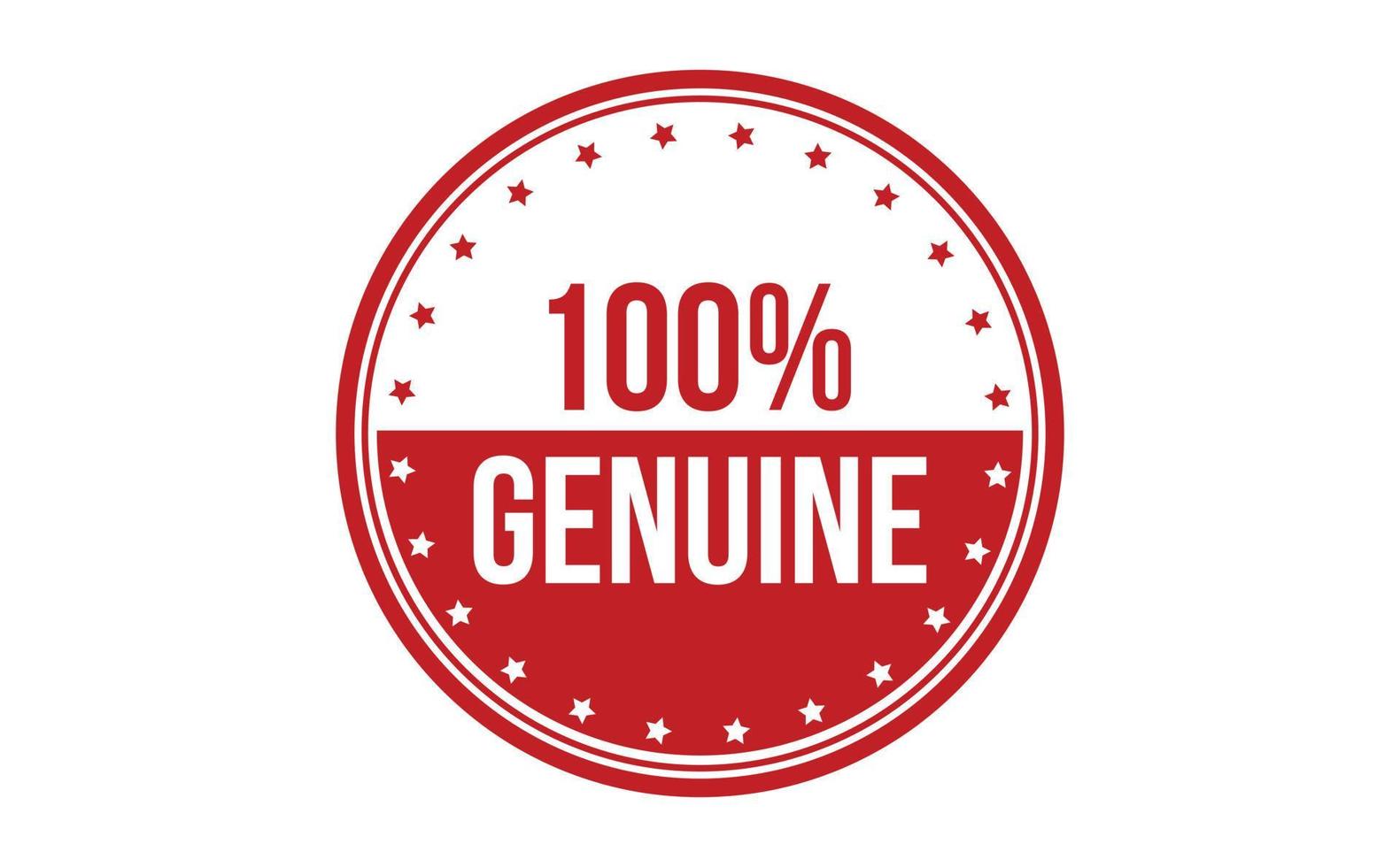 100 procent rubber stempel. rood 100 procent oprecht rubber grunge postzegel zegel vector illustratie