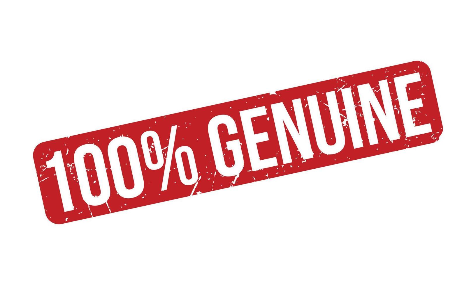 100 procent rubber stempel. rood 100 procent oprecht rubber grunge postzegel zegel vector illustratie