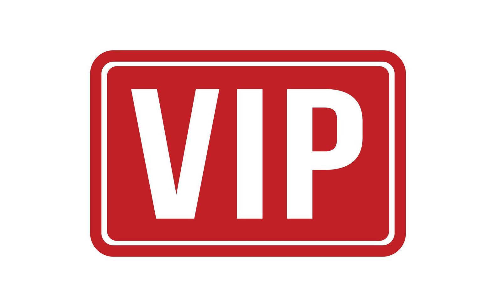 vip rubber stempel. rood vip rubber grunge postzegel zegel vector illustratie - vector