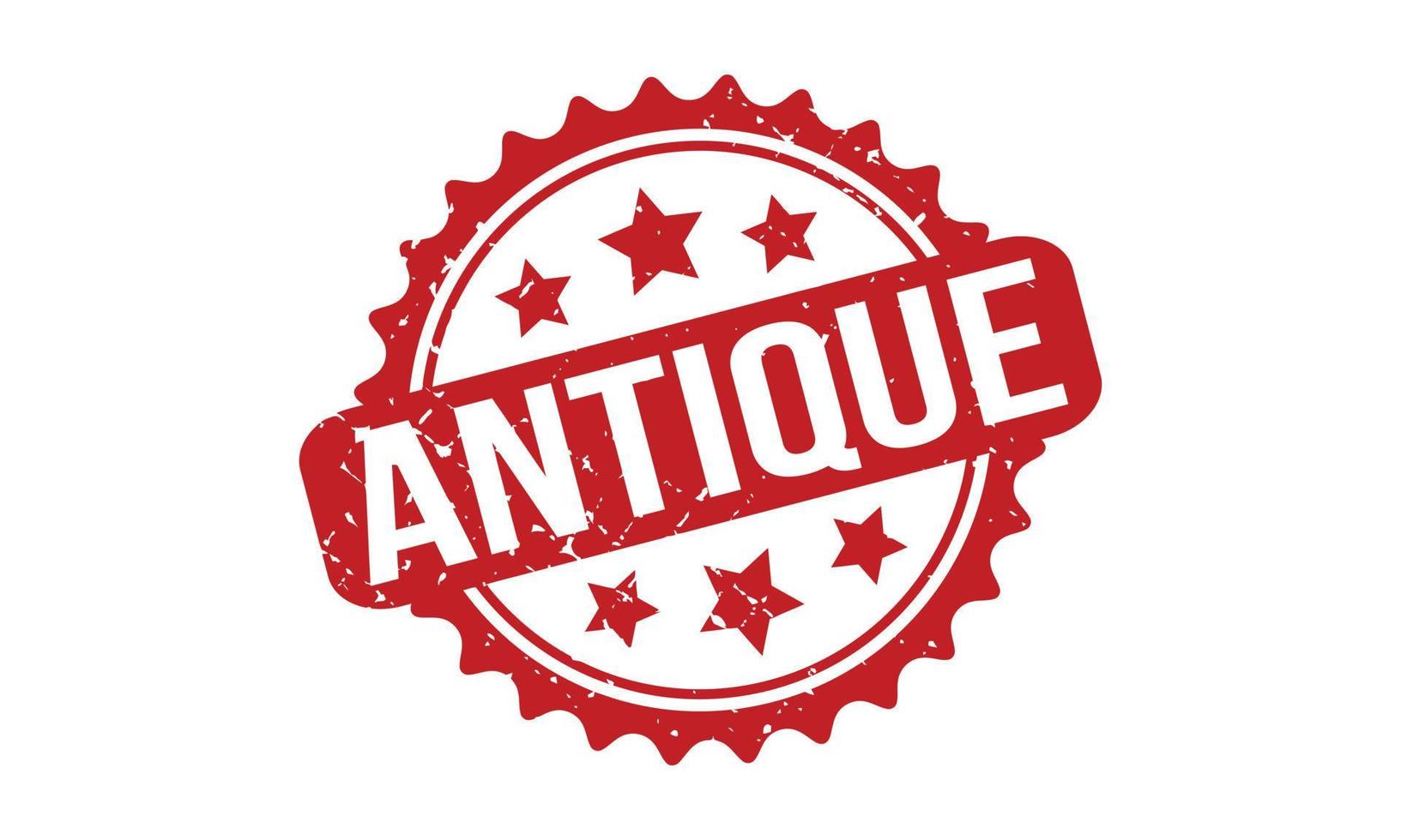 antiek rubber stempel. rood antiek rubber grunge postzegel zegel vector illustratie