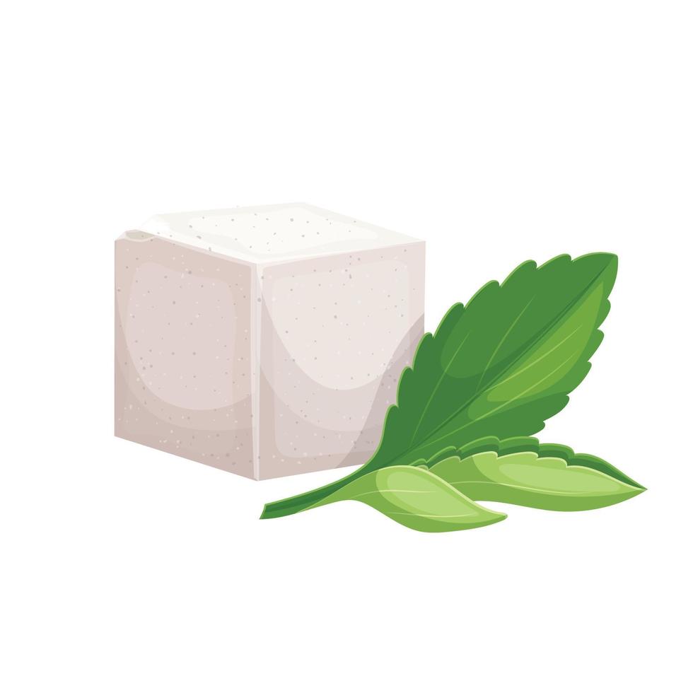 stevia eetpatroon tekenfilm vector illustratie