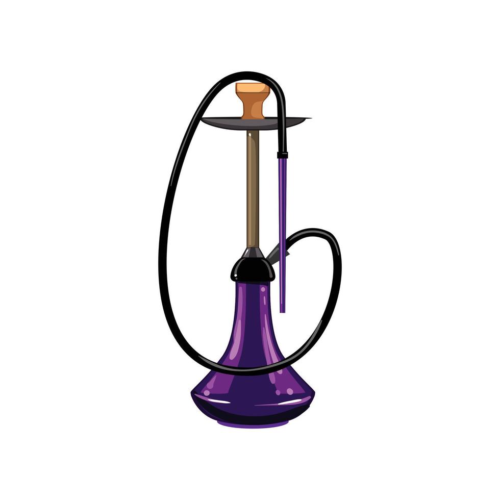 ontspanning hookah shisha tekenfilm vector illustratie