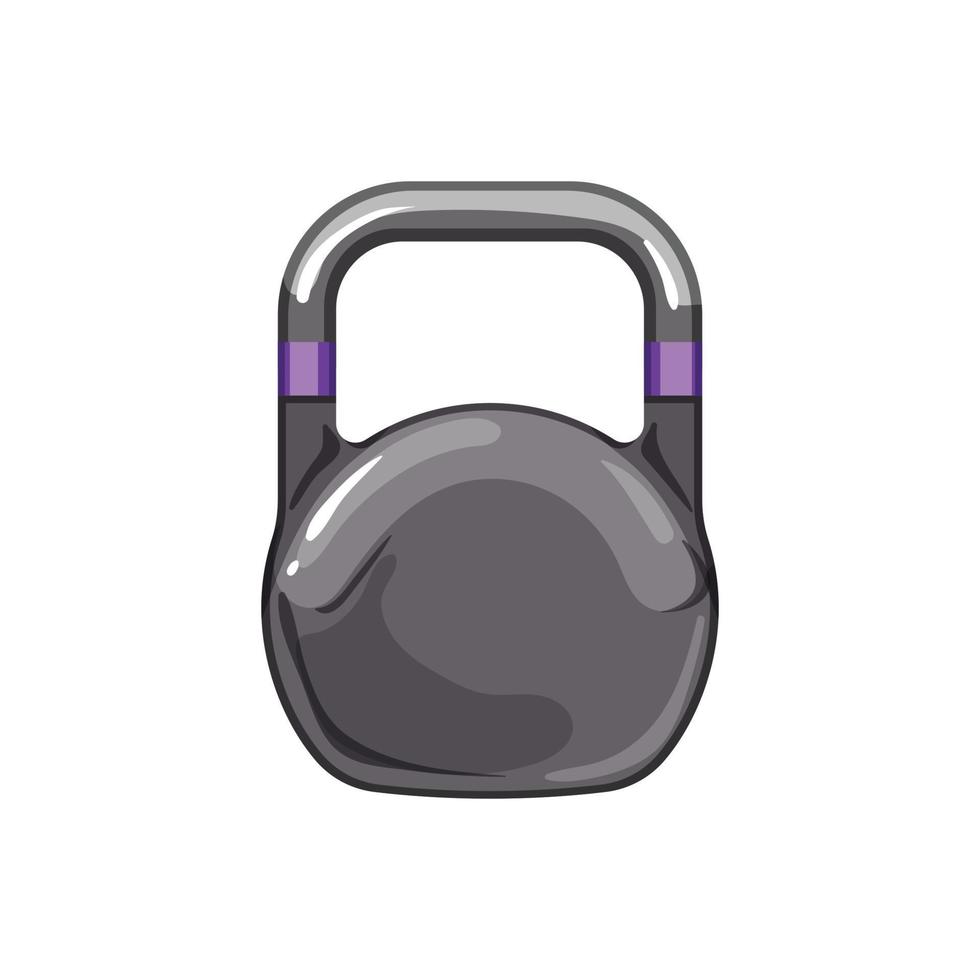 sport geschiktheid kettlebell tekenfilm vector illustratie