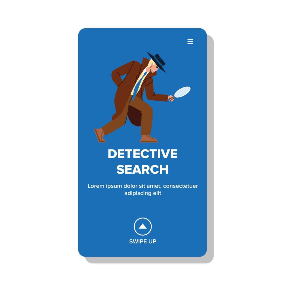 detective zoeken vector