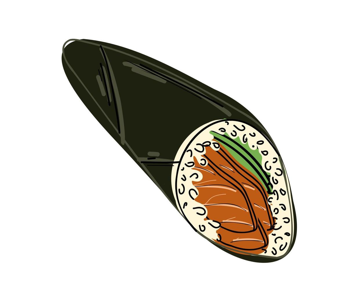 temaki. Japans keuken vector