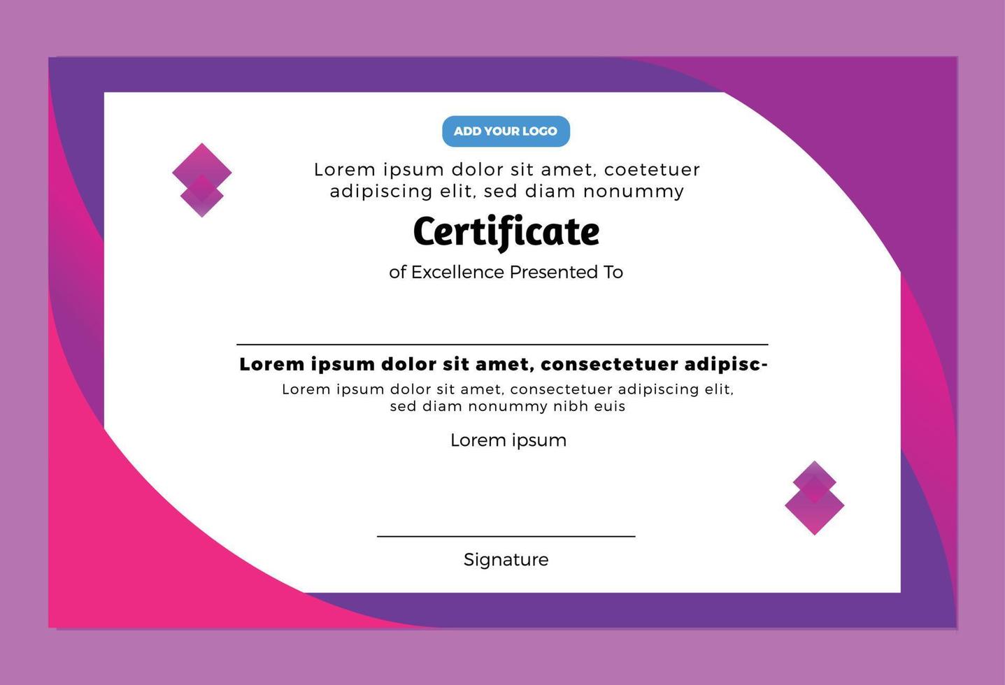 certificaat voor prestatie vector