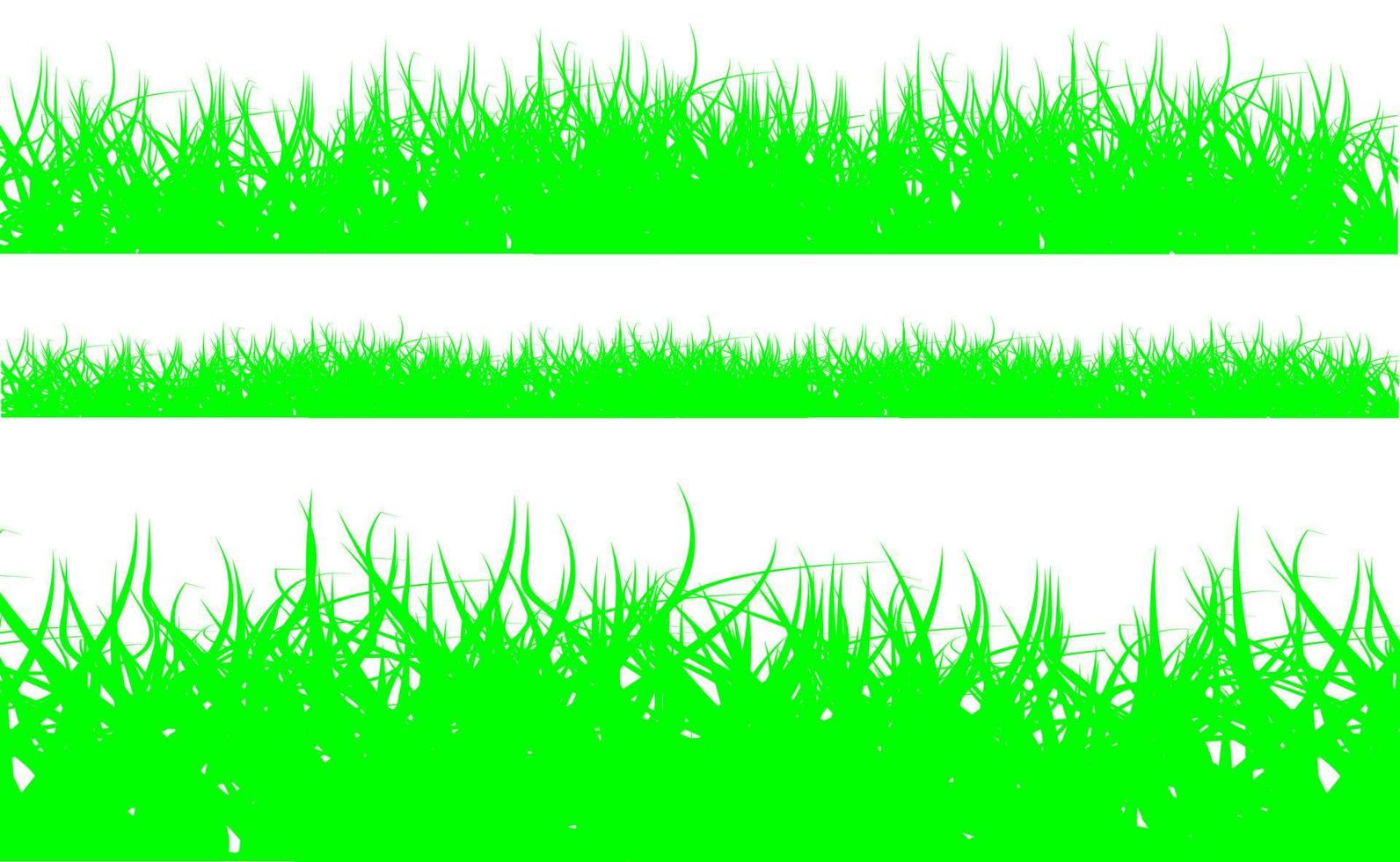 reeks groen gras borders wit achtergrond vector illustratie