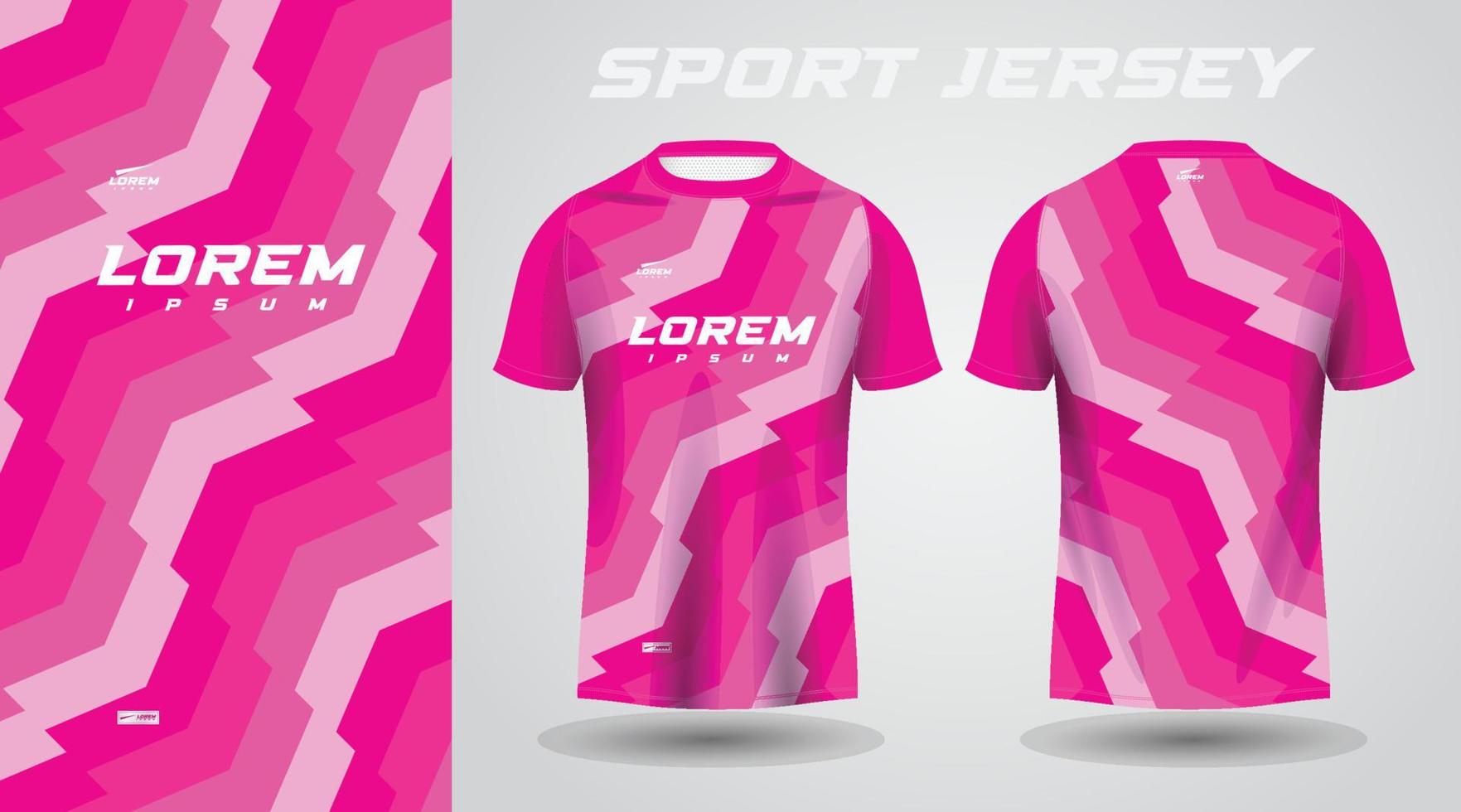 roze overhemd voetbal Amerikaans voetbal sport Jersey sjabloon ontwerp mockup vector