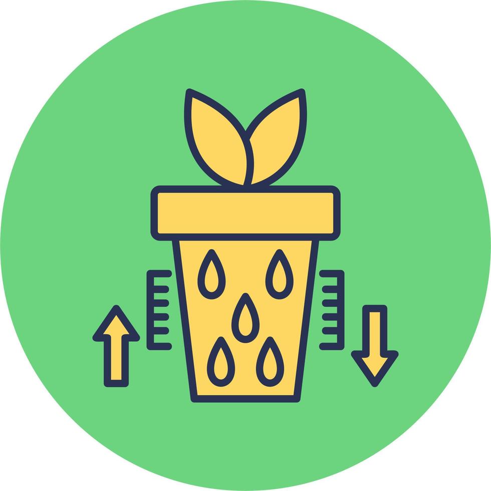 water niveau in fabriek vector icoon