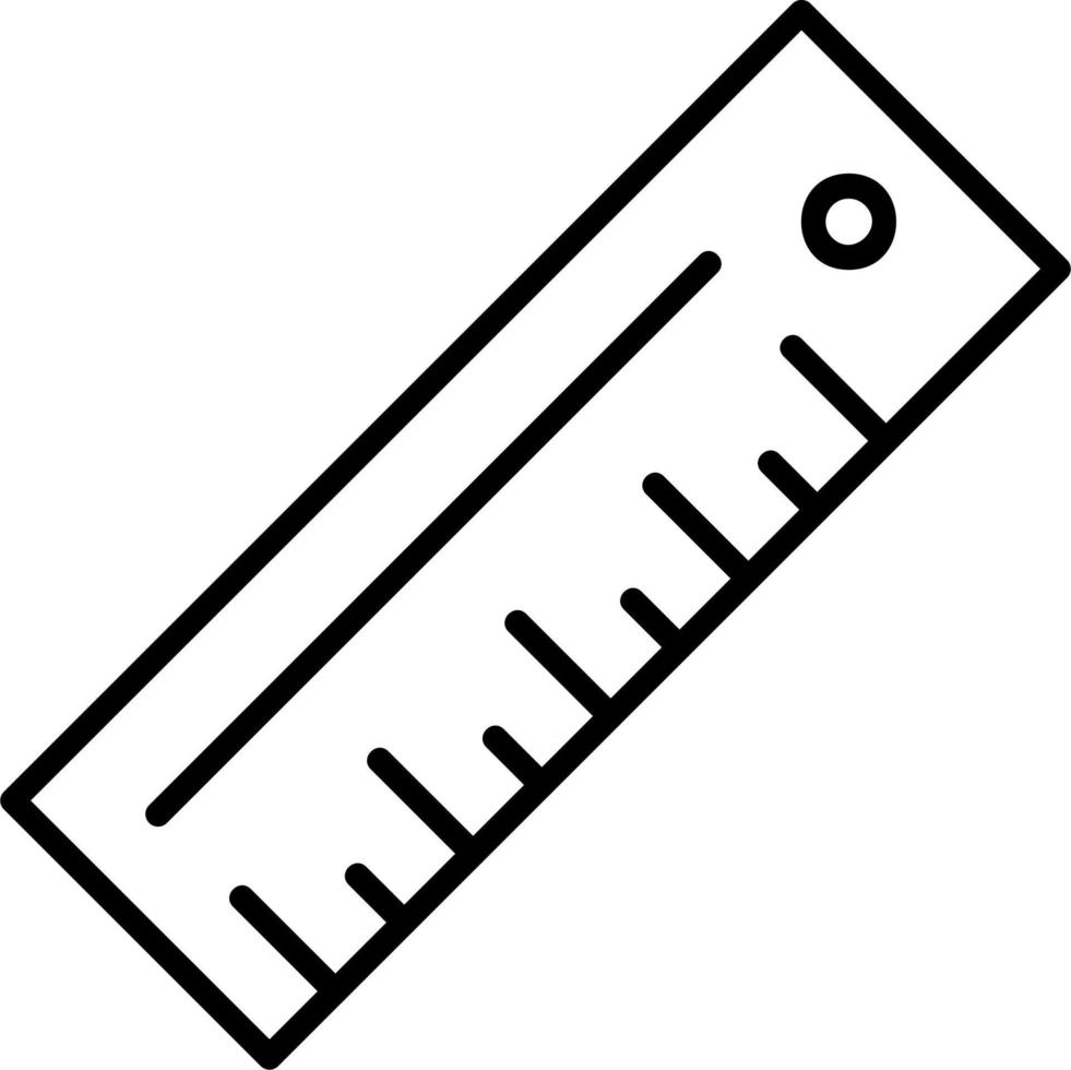 liniaal vector pictogram