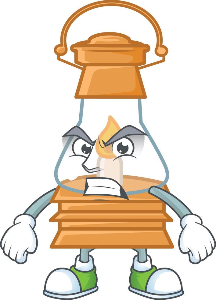 olie lamp tekenfilm karakter stijl vector