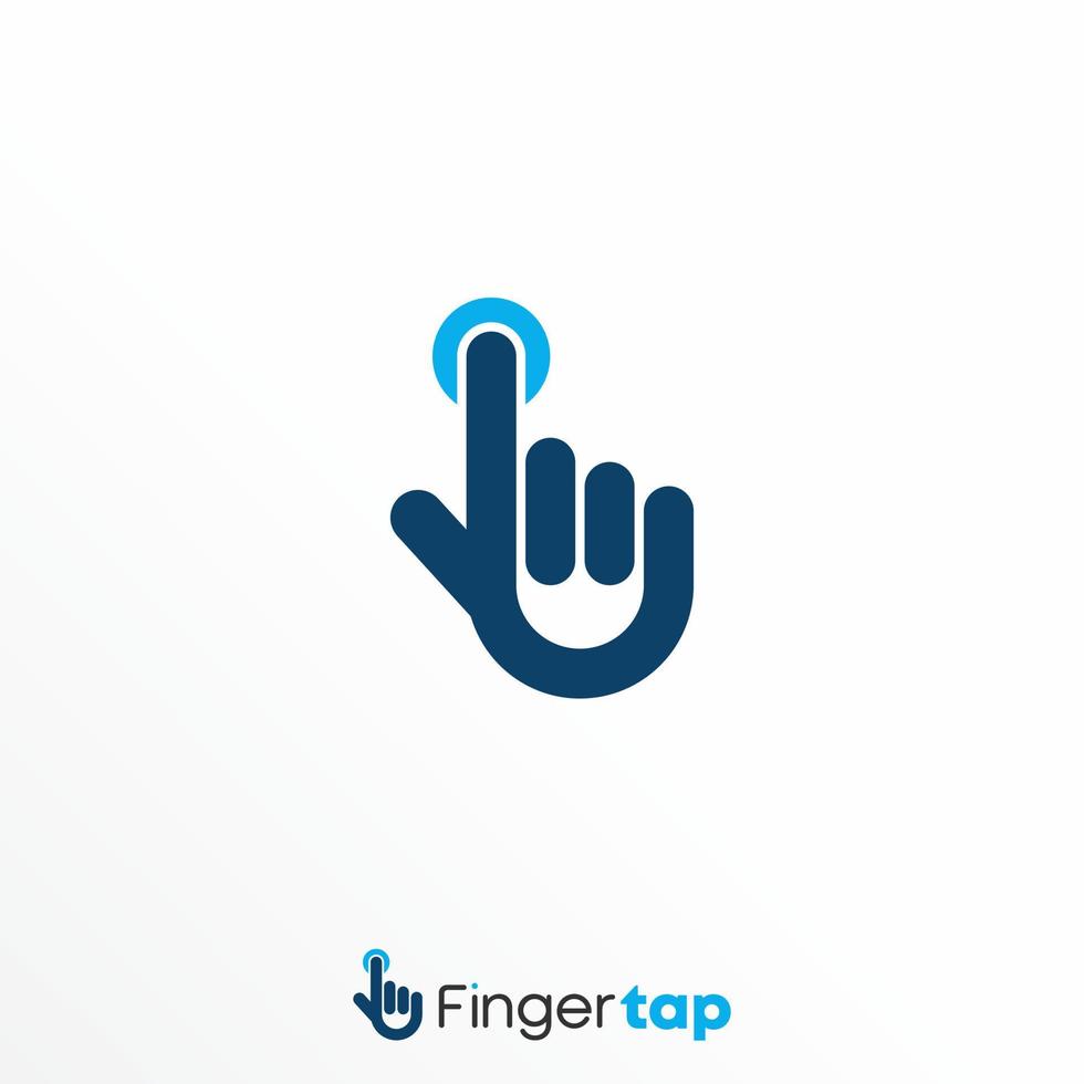 gemakkelijk en uniek hand- tintje beeld grafisch icoon logo ontwerp abstract concept vector voorraad. kan worden gebruikt net zo een symbool geassocieerd met een vinger afdrukken.