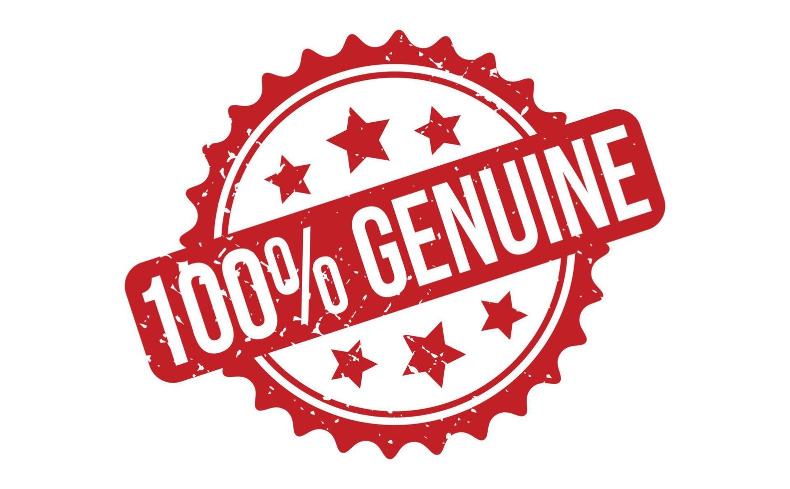 100 procent rubber stempel. rood 100 procent oprecht rubber grunge postzegel zegel vector illustratie