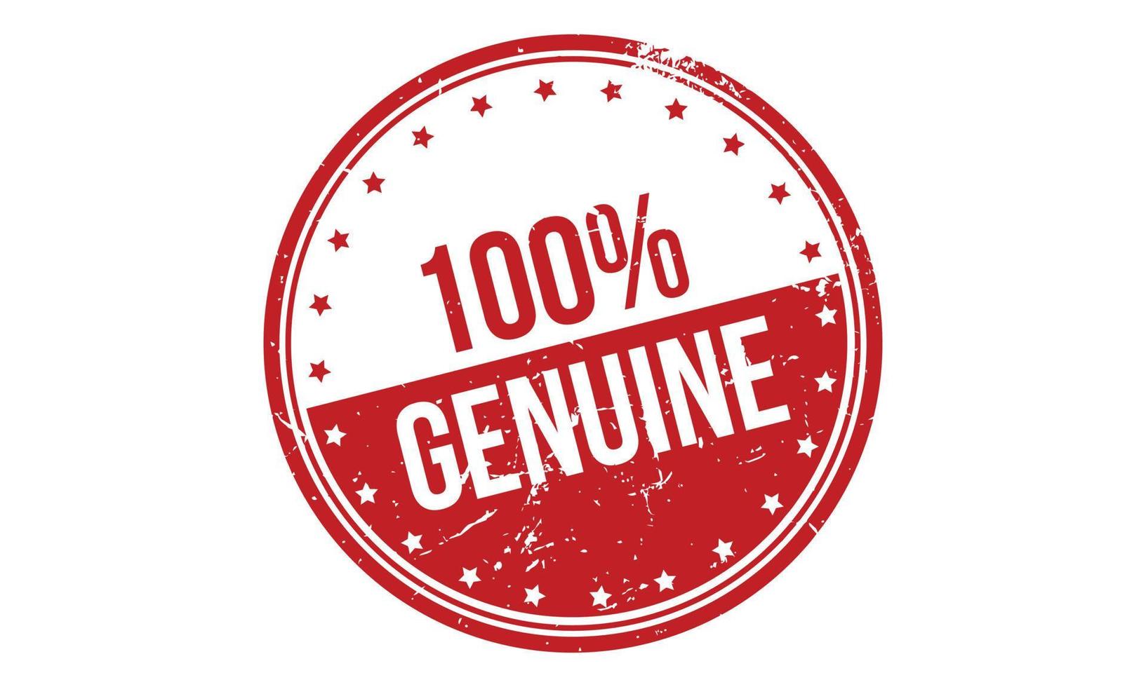 100 procent rubber stempel. rood 100 procent oprecht rubber grunge postzegel zegel vector illustratie