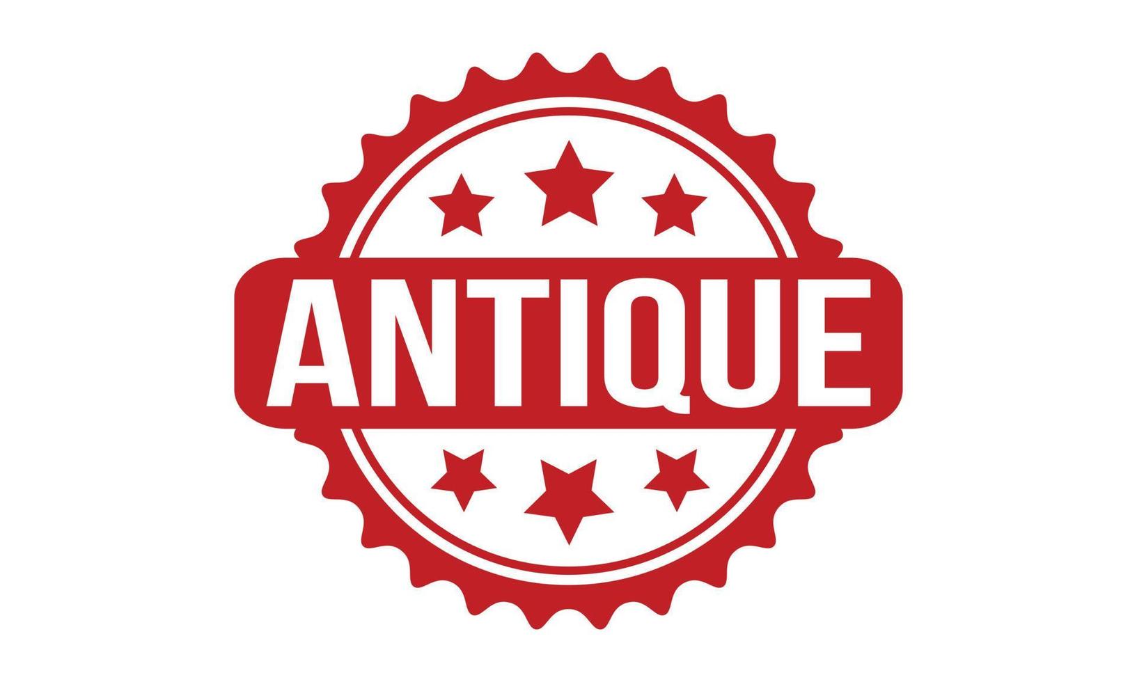 antiek rubber stempel. rood antiek rubber grunge postzegel zegel vector illustratie