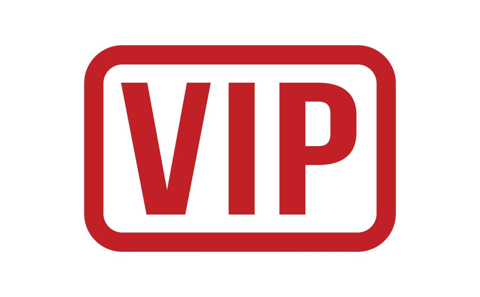 vip rubber stempel. rood vip rubber grunge postzegel zegel vector illustratie - vector