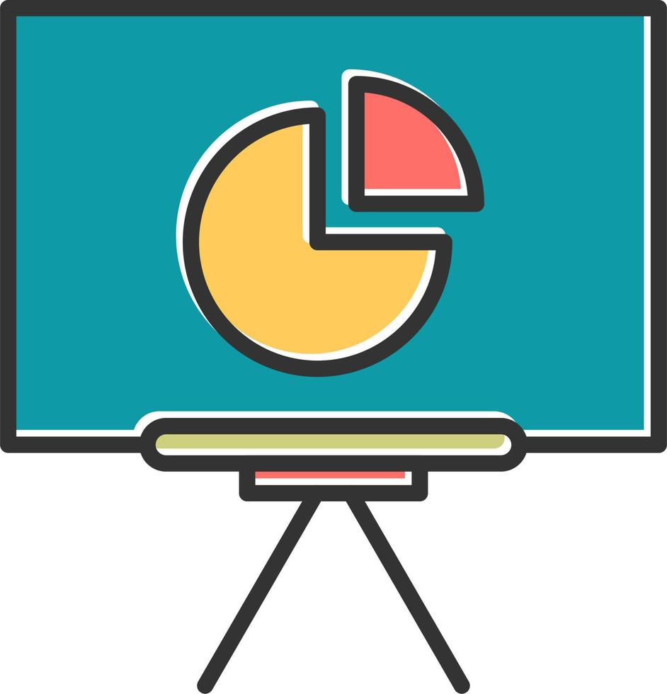 cirkeldiagram vector pictogram