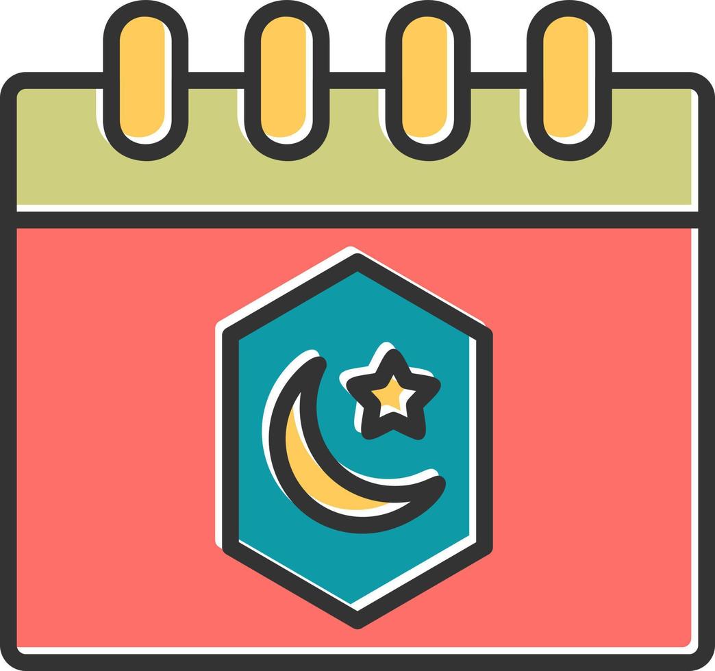 Ramadan kalender vector icoon