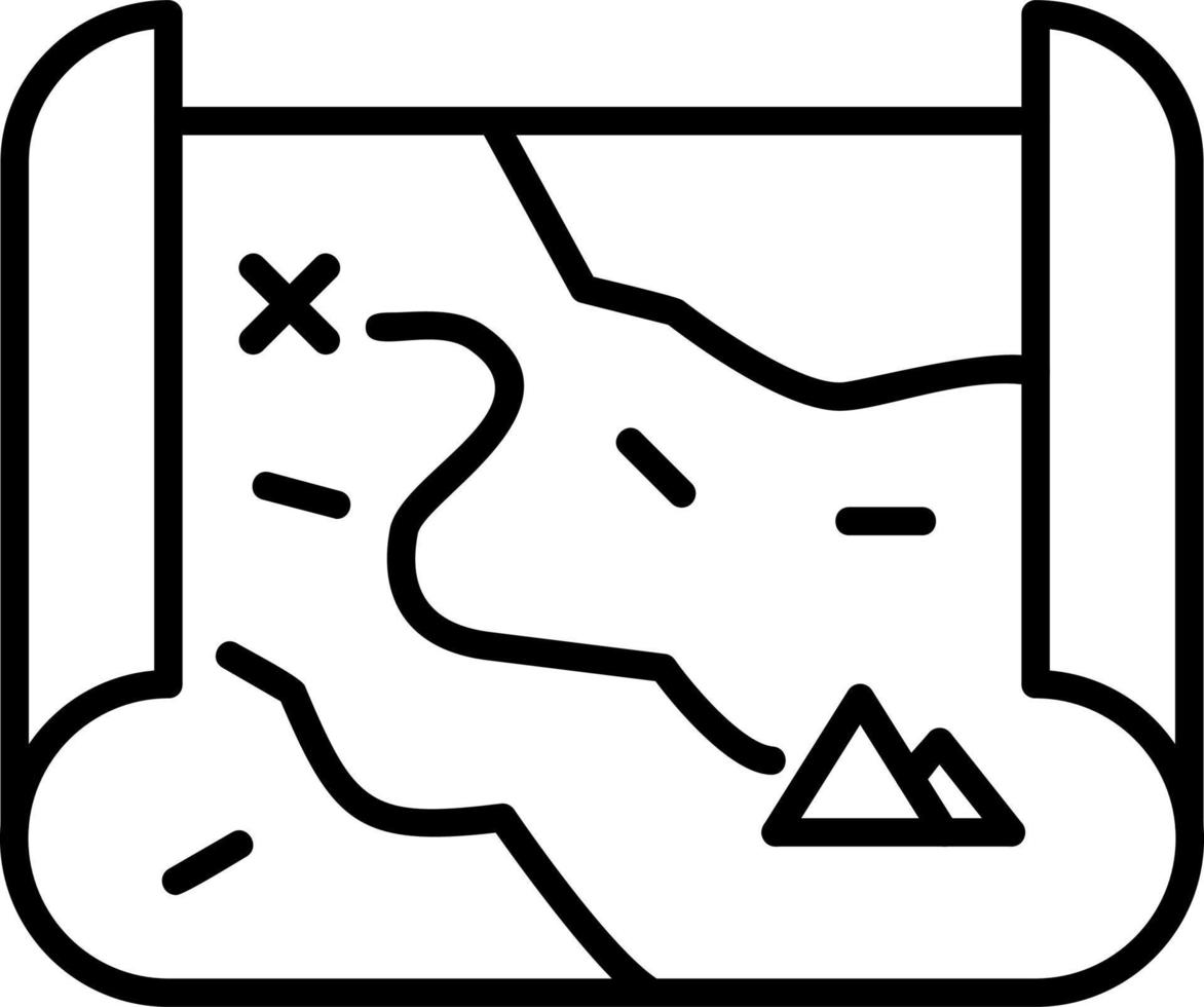 kaart vector pictogram