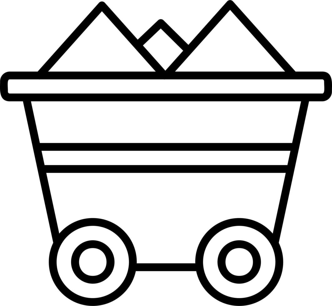 winkelwagen vector pictogram