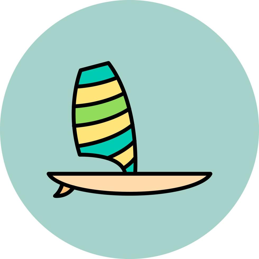 windsurfen vector icoon
