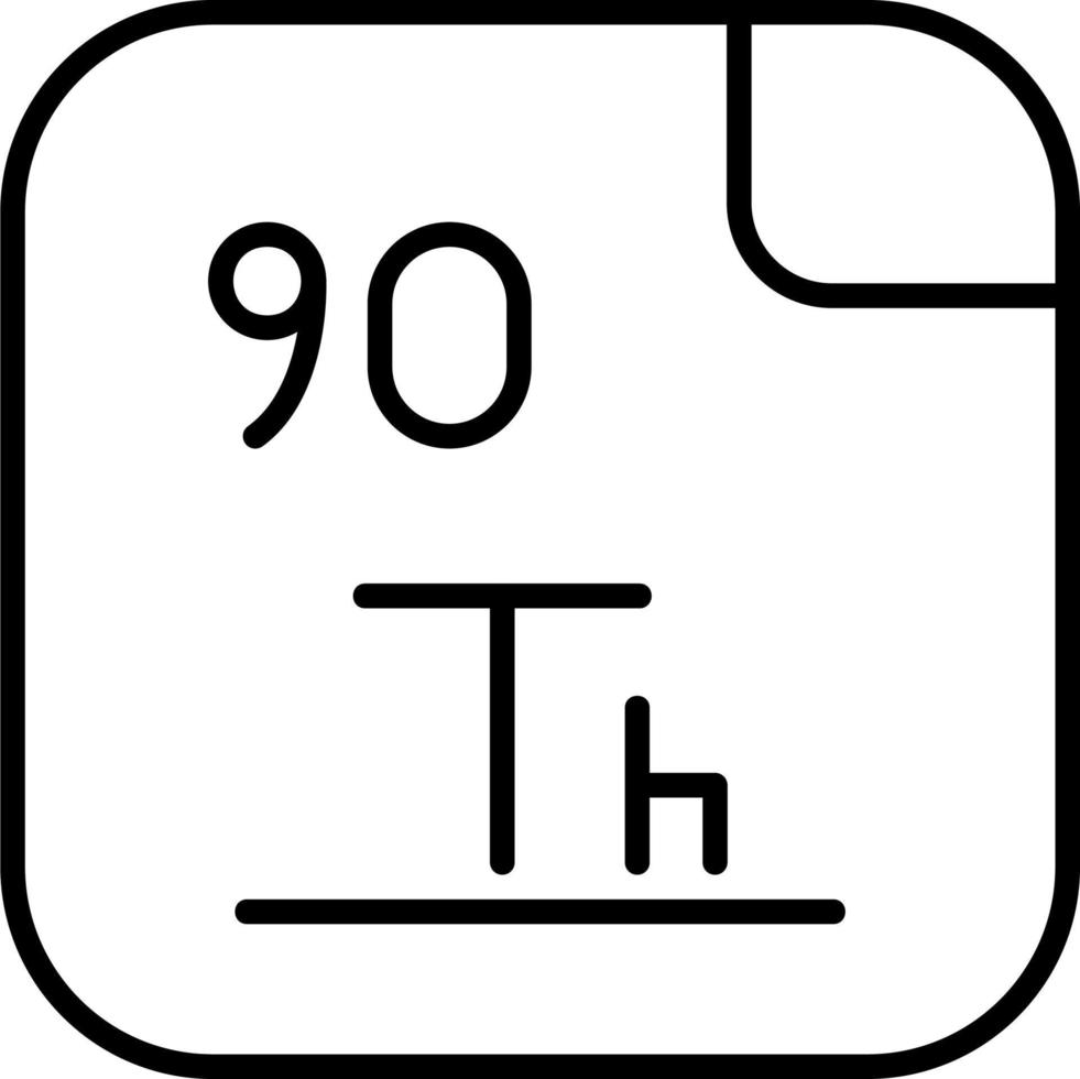 thorium vector icoon