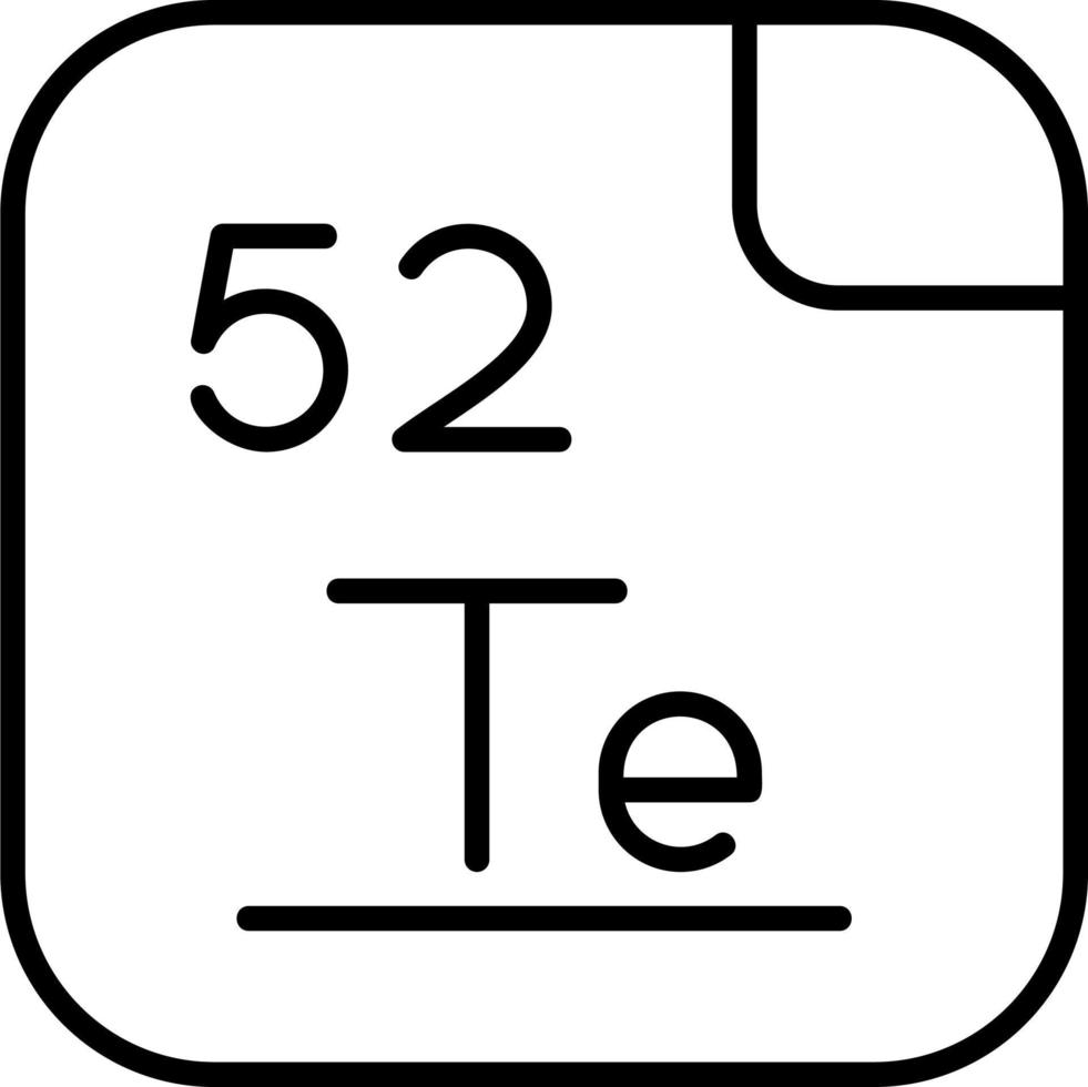 tellurium vector icoon