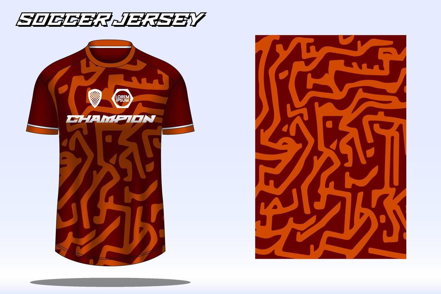 voetbal Jersey sport t-shirt ontwerp mockup voor Amerikaans voetbal club vector