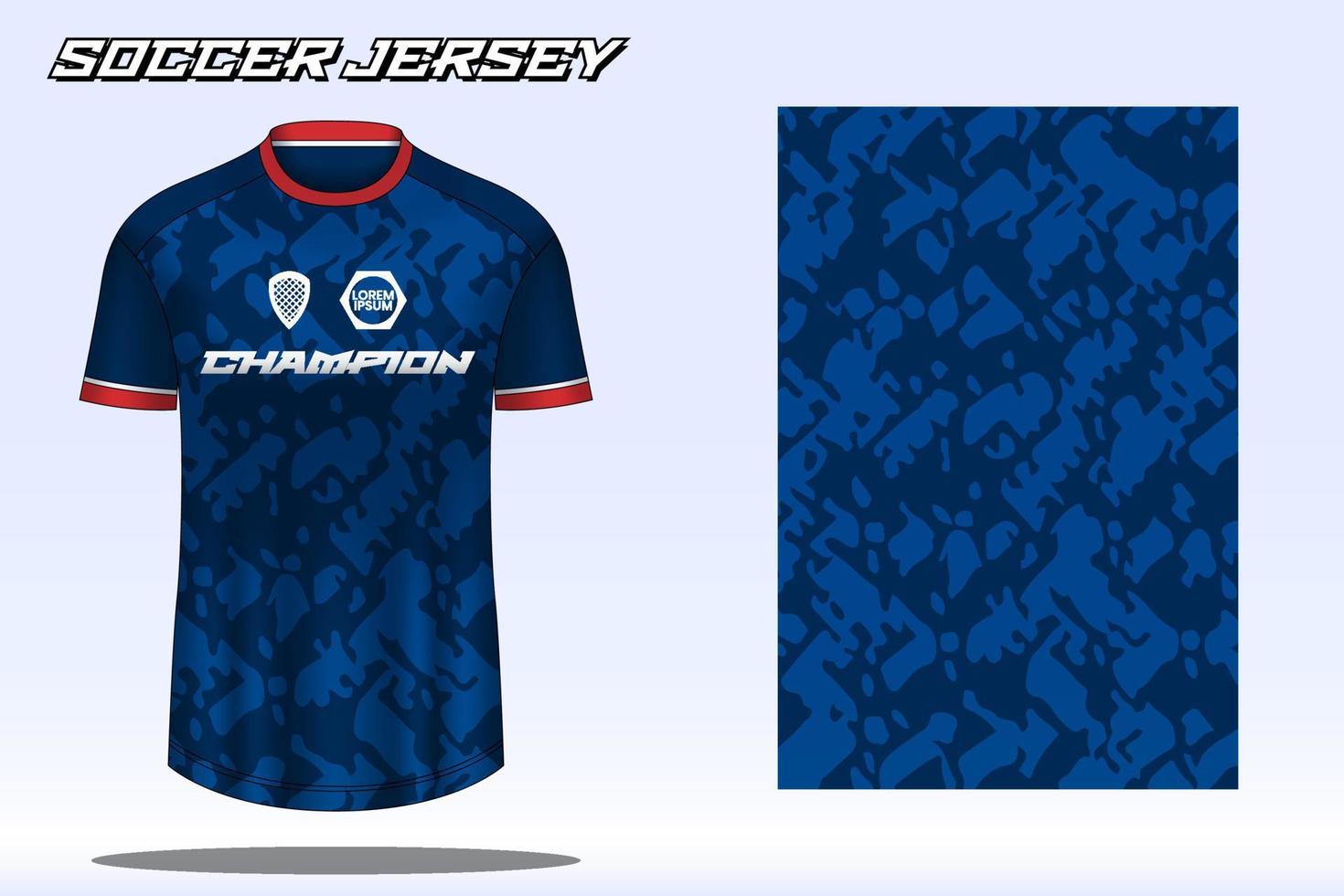 voetbal Jersey sport t-shirt ontwerp mockup voor Amerikaans voetbal club vector