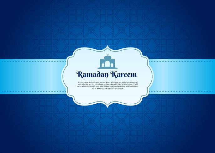 Ramadan Kareem Vector achtergrond