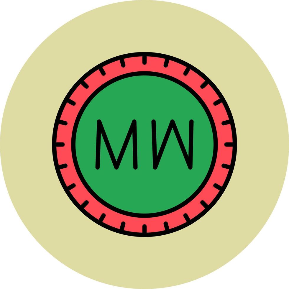 Malawi wijzerplaat code vector icoon