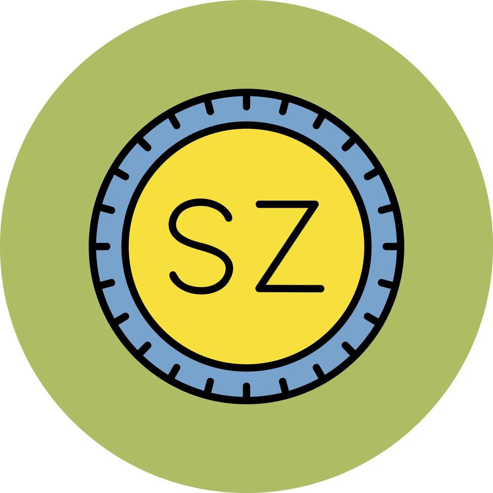 Swaziland wijzerplaat code vector icoon