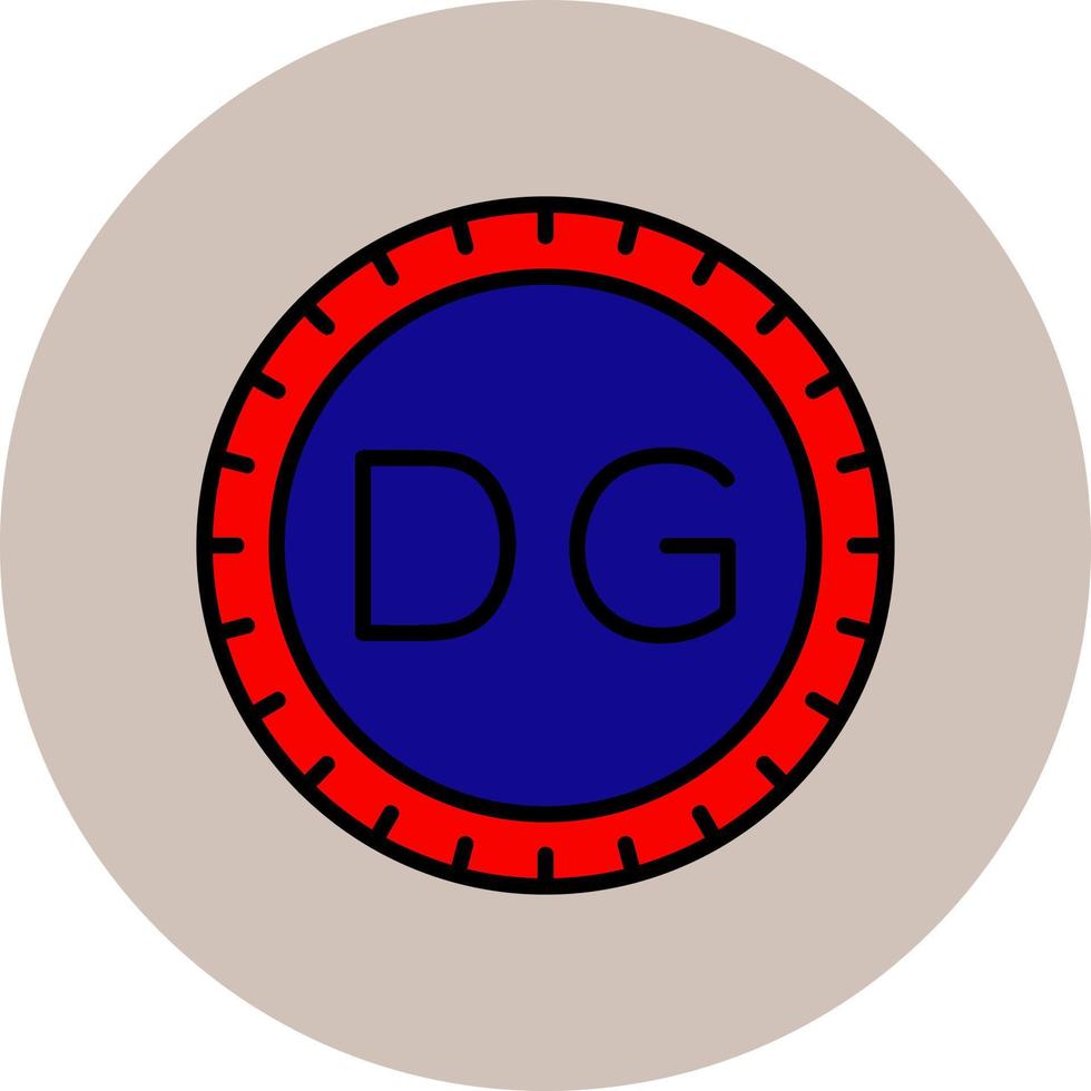 Diego garcia wijzerplaat code vector icoon