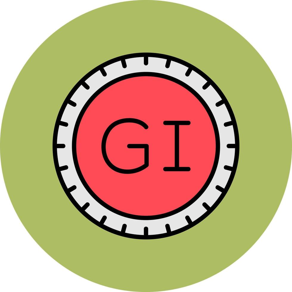 Gibraltar wijzerplaat code vector icoon