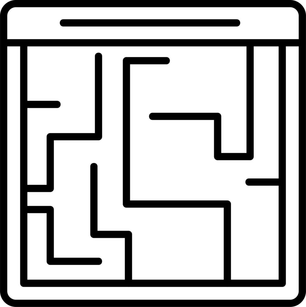 labyrint vector icoon