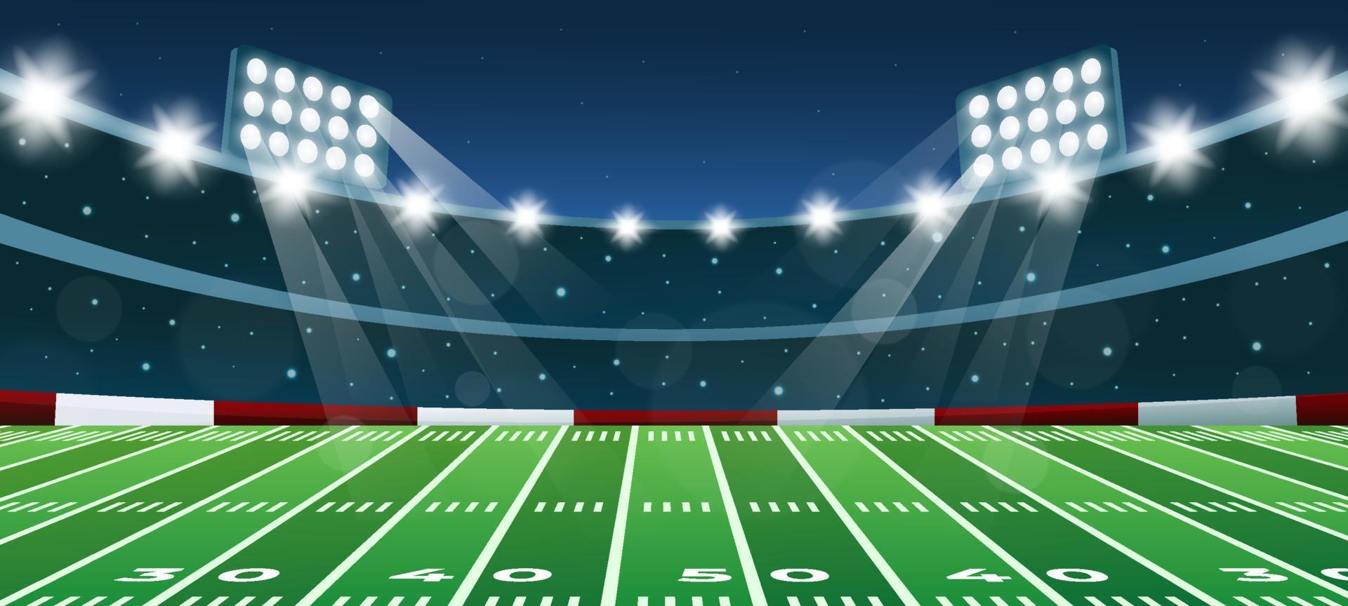 superbowl stadion in nacht achtergrond vector