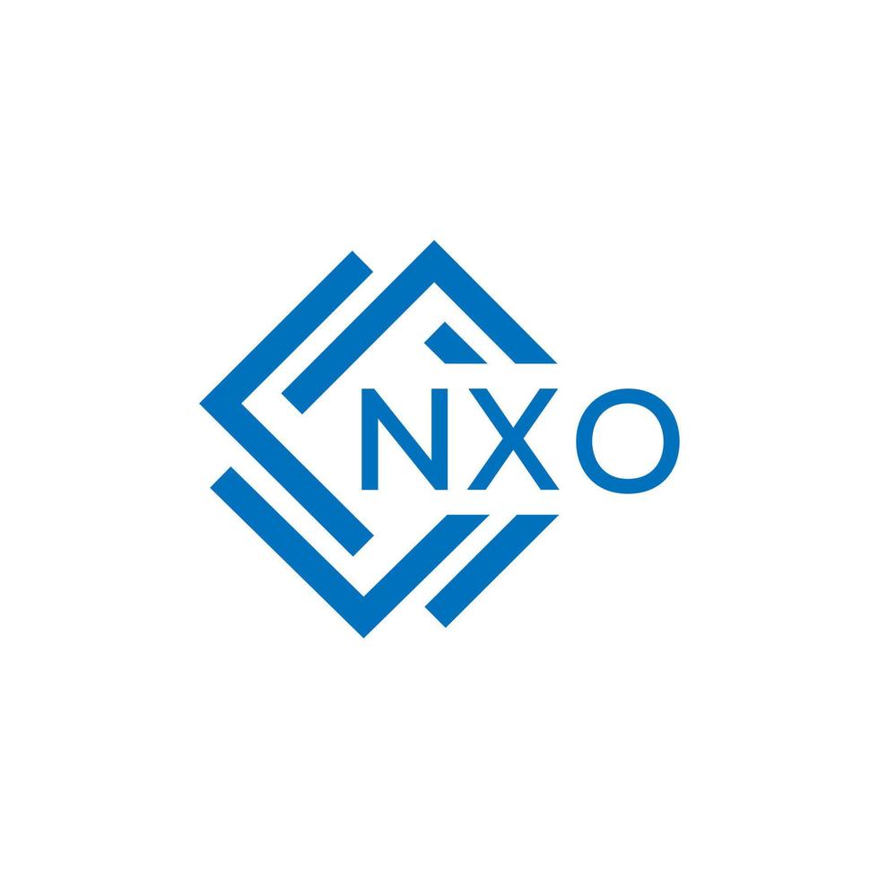 nxo brief ontwerp.nxo brief logo ontwerp Aan wit achtergrond. nxo creatief cirkel brief logo concept. nxo brief ontwerp. vector