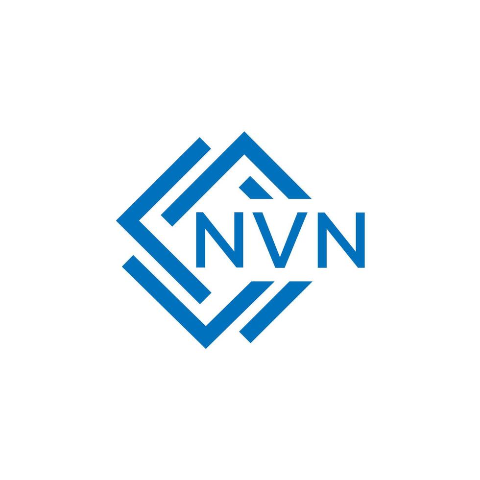 nvn brief logo ontwerp Aan wit achtergrond. nvn creatief cirkel brief logo concept. nvn brief ontwerp. vector