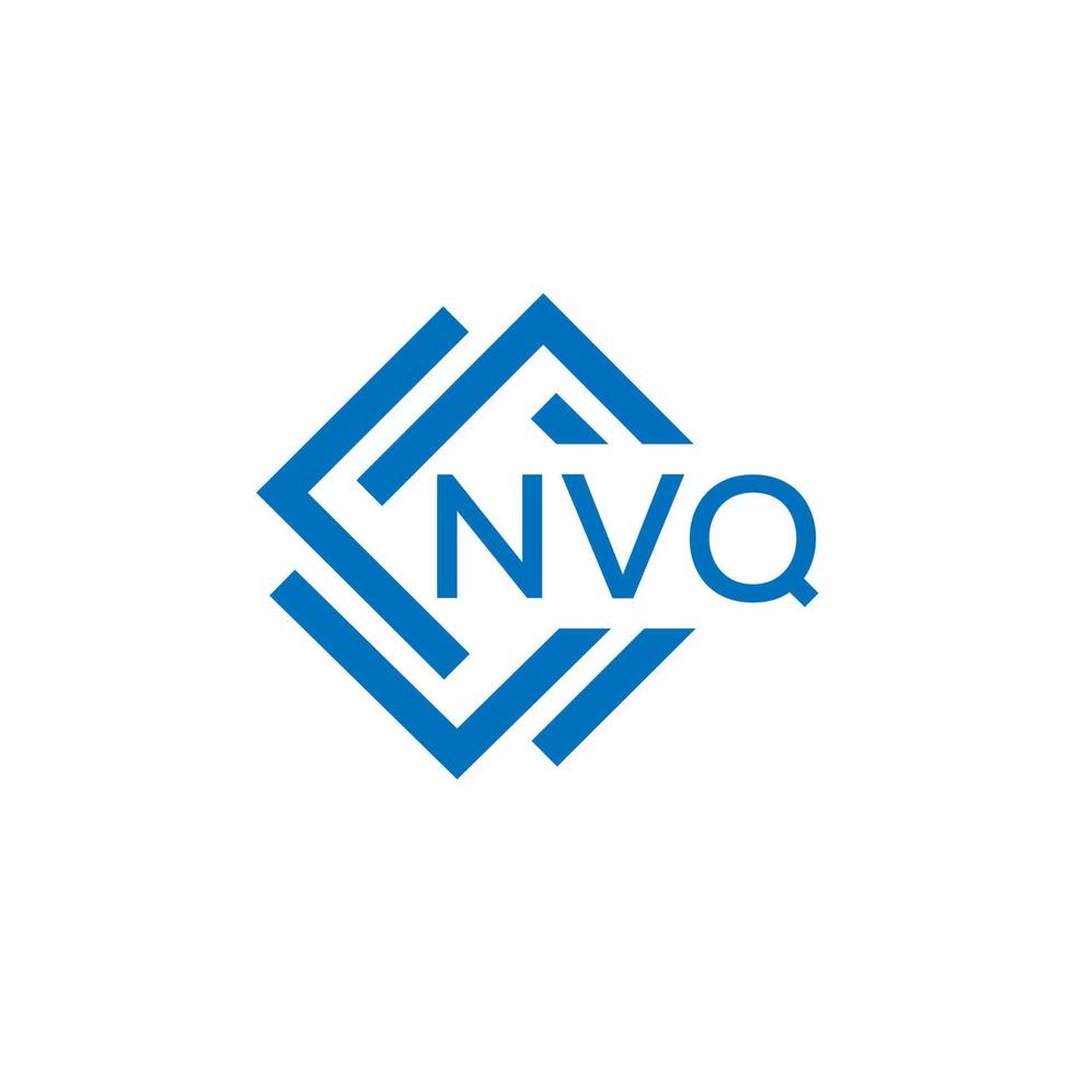 nvq brief logo ontwerp Aan wit achtergrond. nvq creatief cirkel brief logo concept. nvq brief ontwerp. vector