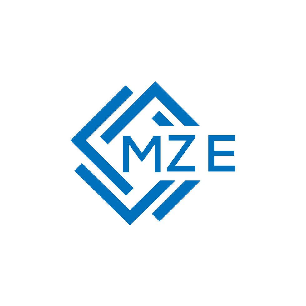 mze brief logo ontwerp Aan wit achtergrond. mze creatief cirkel brief logo concept. mze brief ontwerp. vector