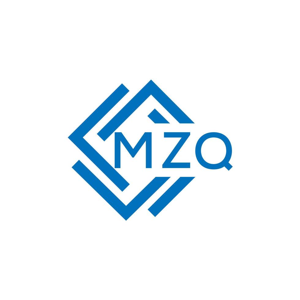 mzq brief logo ontwerp Aan wit achtergrond. mzq creatief cirkel brief logo concept. mzq brief ontwerp. vector