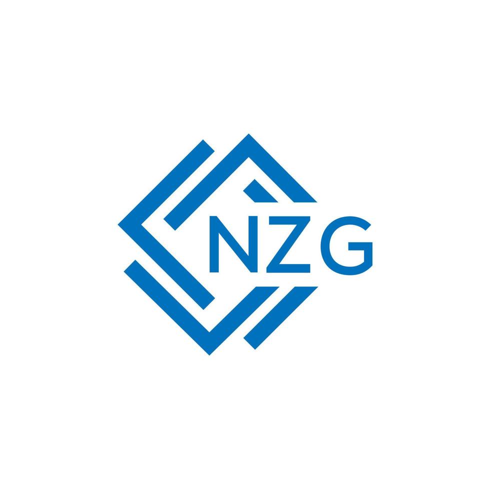 nzg brief logo ontwerp Aan wit achtergrond. nzg creatief cirkel brief logo concept. nzg brief ontwerp. vector