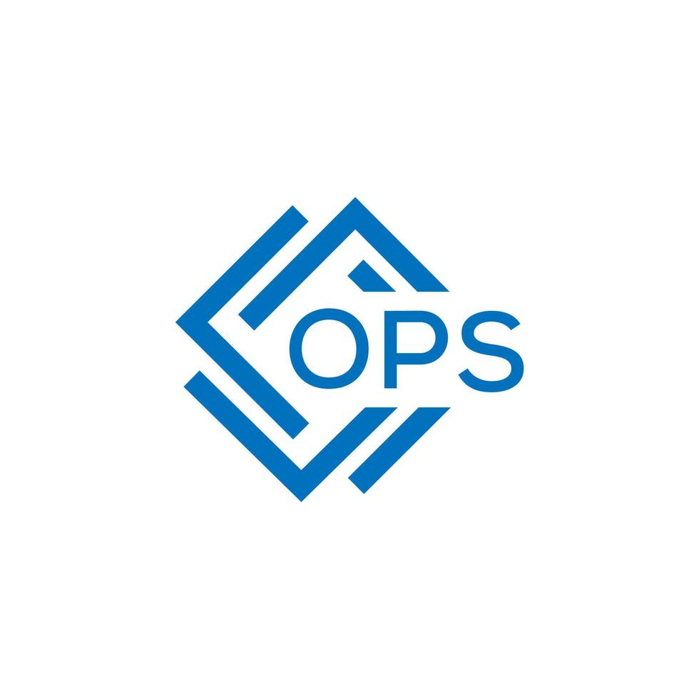 ops brief logo ontwerp Aan wit achtergrond. ops creatief cirkel brief logo concept. ops brief ontwerp. vector