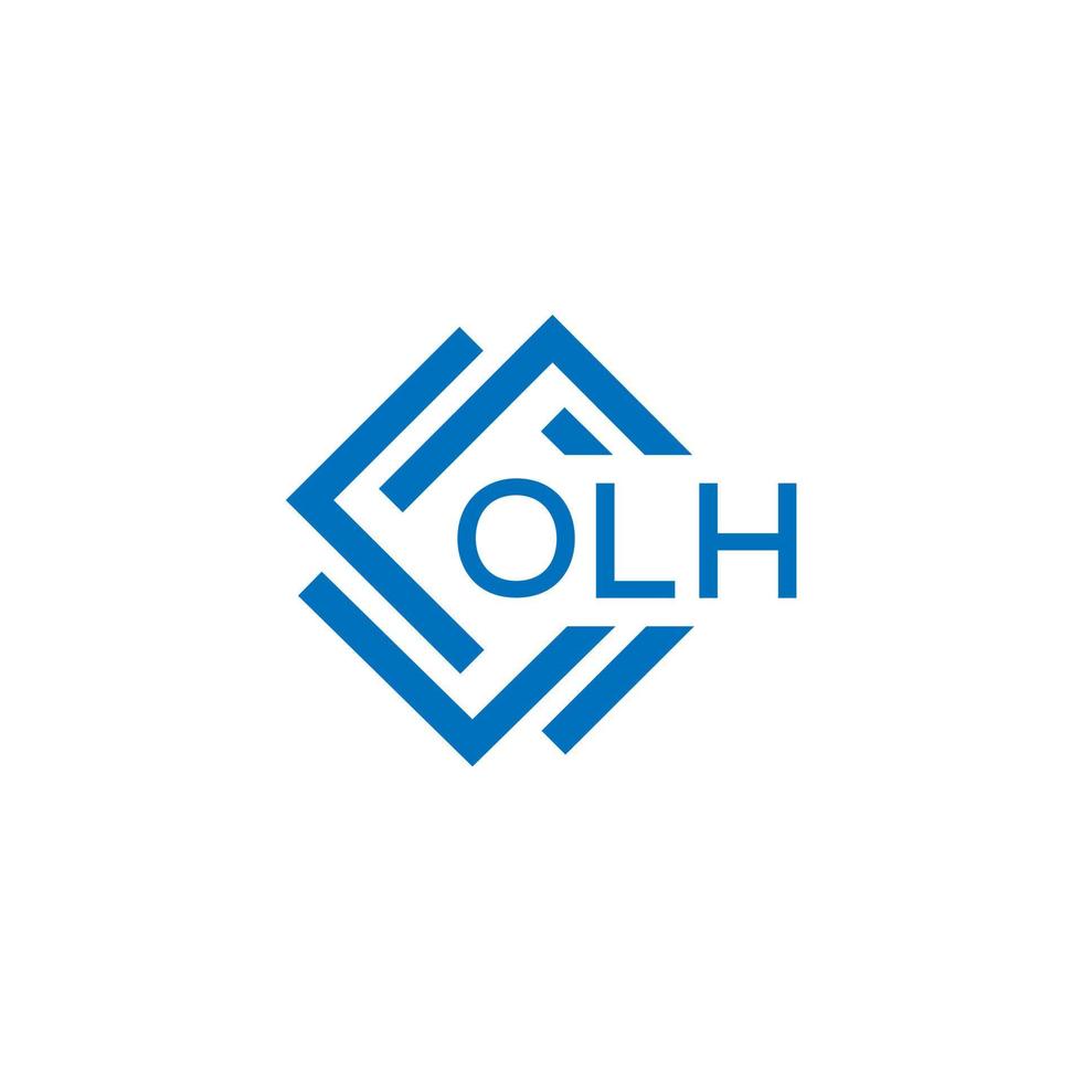 olh brief logo ontwerp Aan wit achtergrond. olh creatief cirkel brief logo concept. olh brief ontwerp. vector