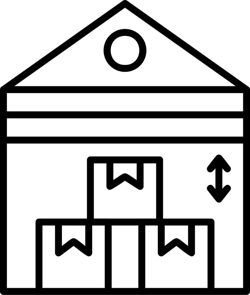 magazijn vector pictogram