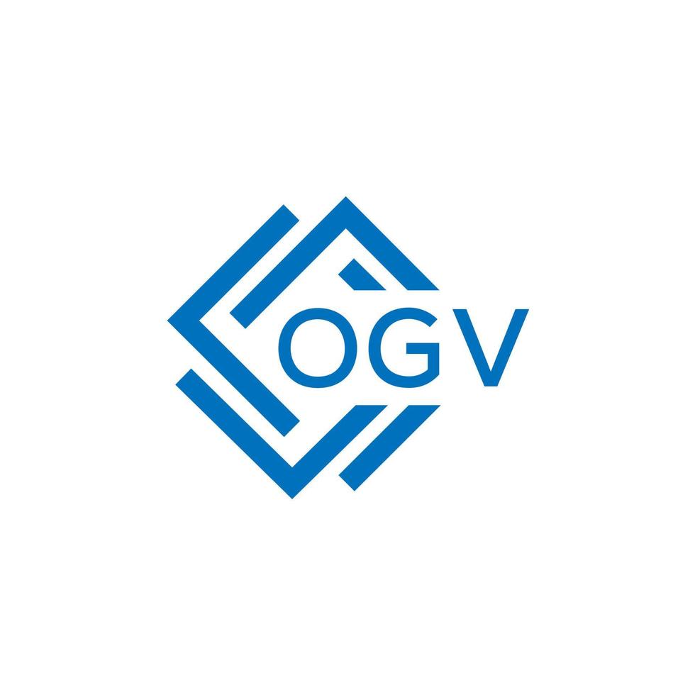 ogv brief logo ontwerp Aan wit achtergrond. ogv creatief cirkel brief logo concept. ogv brief ontwerp. vector