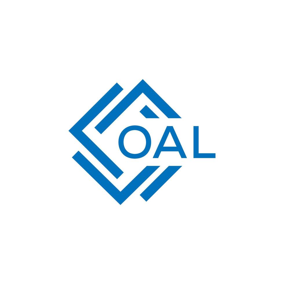 oal brief logo ontwerp Aan wit achtergrond. oal creatief cirkel brief logo concept. oal brief ontwerp. vector