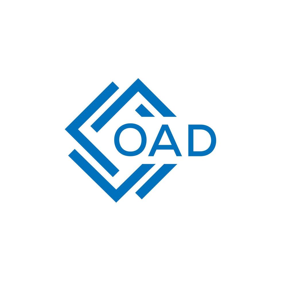 oad brief logo ontwerp Aan wit achtergrond. oad creatief cirkel brief logo concept. oad brief ontwerp. vector