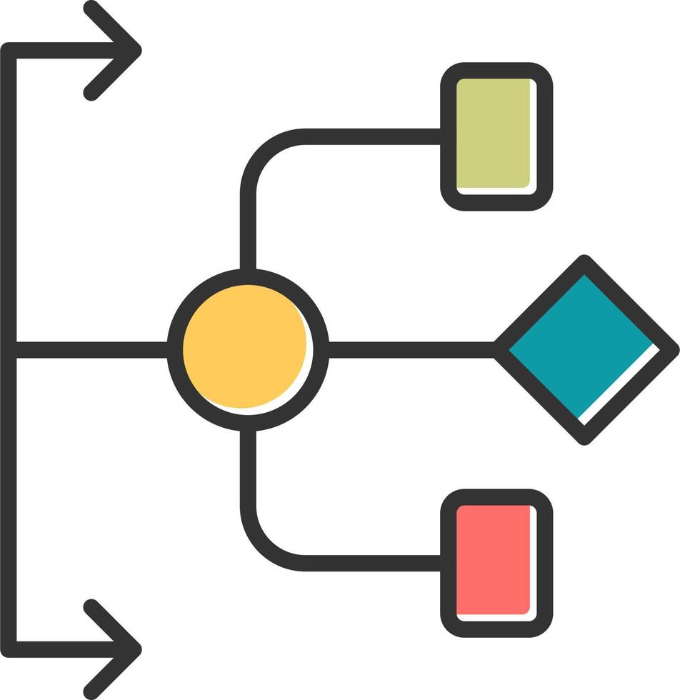 stroomdiagram vector pictogram